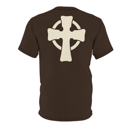 "Retro Jesus", Unisex T-shirt (Granite Brown)