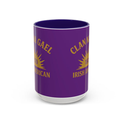 "Clan na Gael - Irish American", Colorful Mugs (11oz, 15oz) (Vesper Violet)