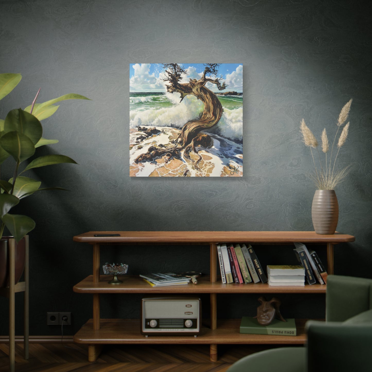 "Stormroot Bearing the Ninth Wave", Fine Art Matte Canvas, Stretched, 1.25"