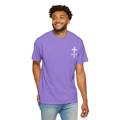 "Steadfast Cross in White", Unisex T-shirt