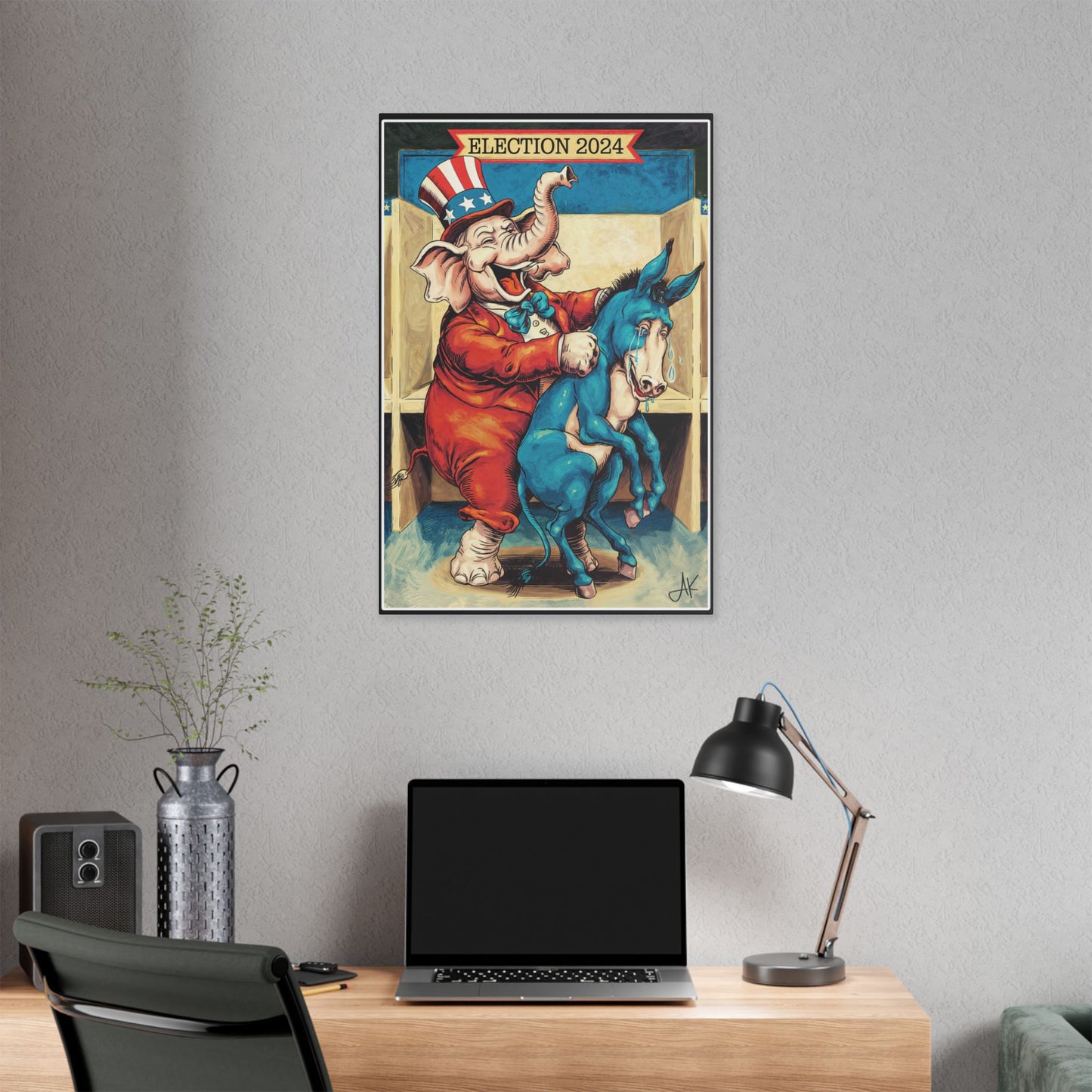 "MAGA Spanked the Donkeys 2024", Stretched Classic Canvas Print