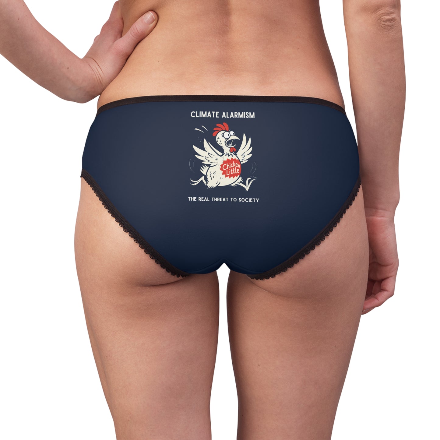 "Climate Alarmism - The Real Threat to Society" #22, Women's Briefs (Night Sky Blue)