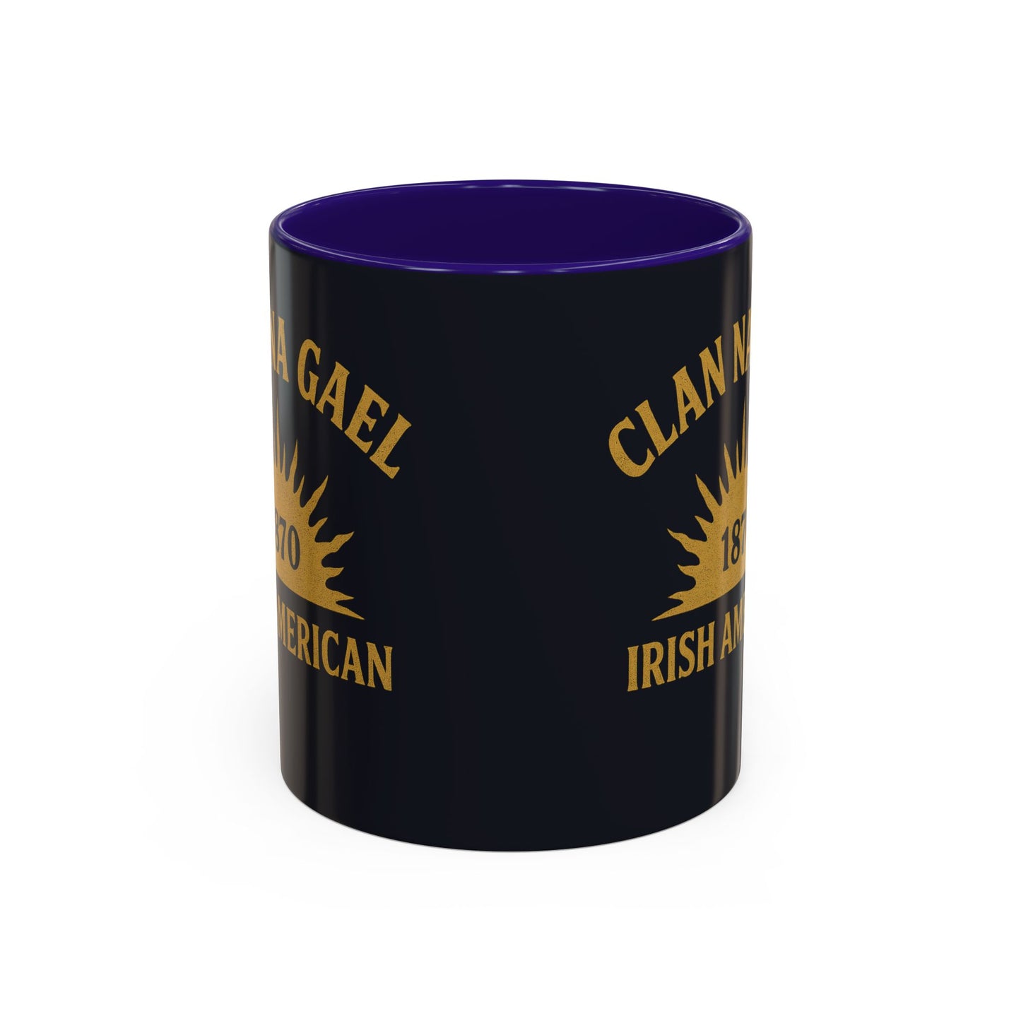 "Clan na Gael - Irish American", Colorful Mugs (11oz, 15oz) (Black Denim)