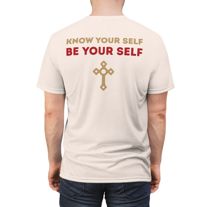 "Know Your Self", Unisex T-shirt (Angel Wings)