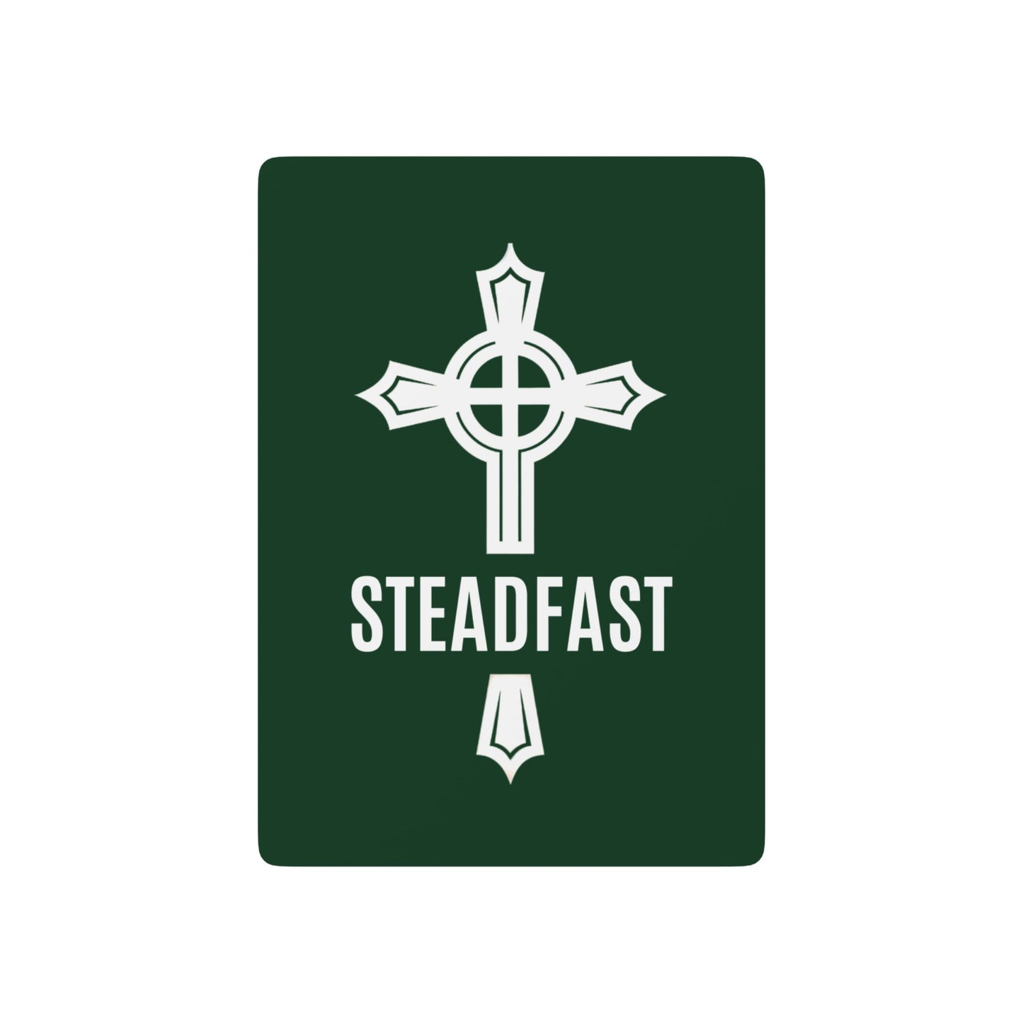 "Steadfast Cross", Christian Playing Cards (Monsoon Green)