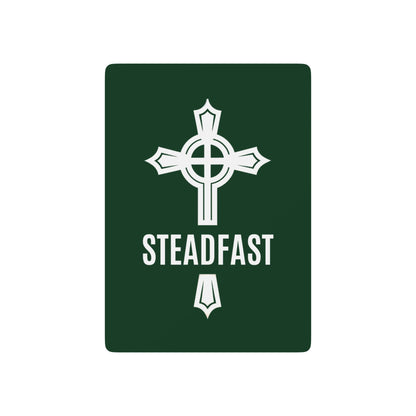 "Steadfast Cross", Christian Playing Cards (Monsoon Green)