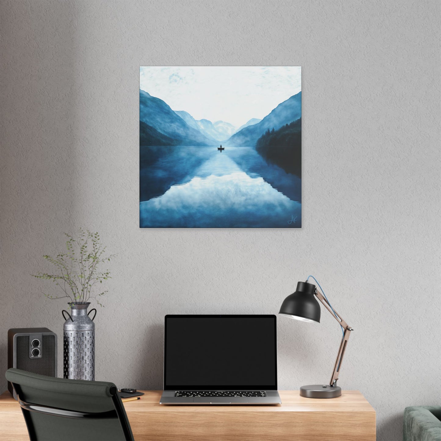 "Connected in Silence - Psalm 46:10", Stretched Classic Canvas Print