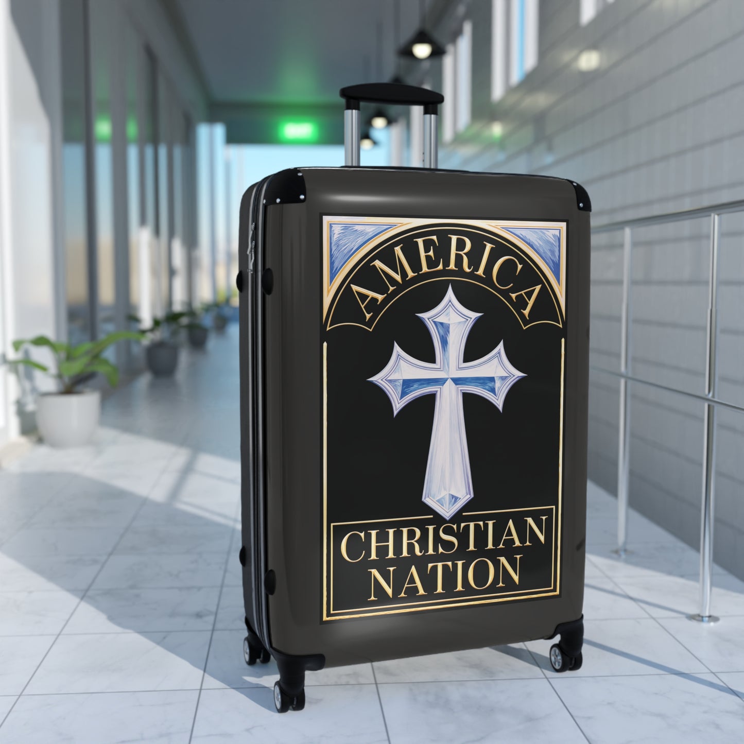 "America Christian Nation" #22 Suitcases (Jet Black)