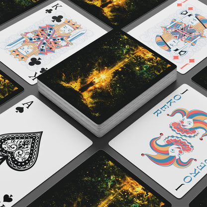 "Empowered by His Sacrifice", Christian Fine Art Playing Cards (Void Black)