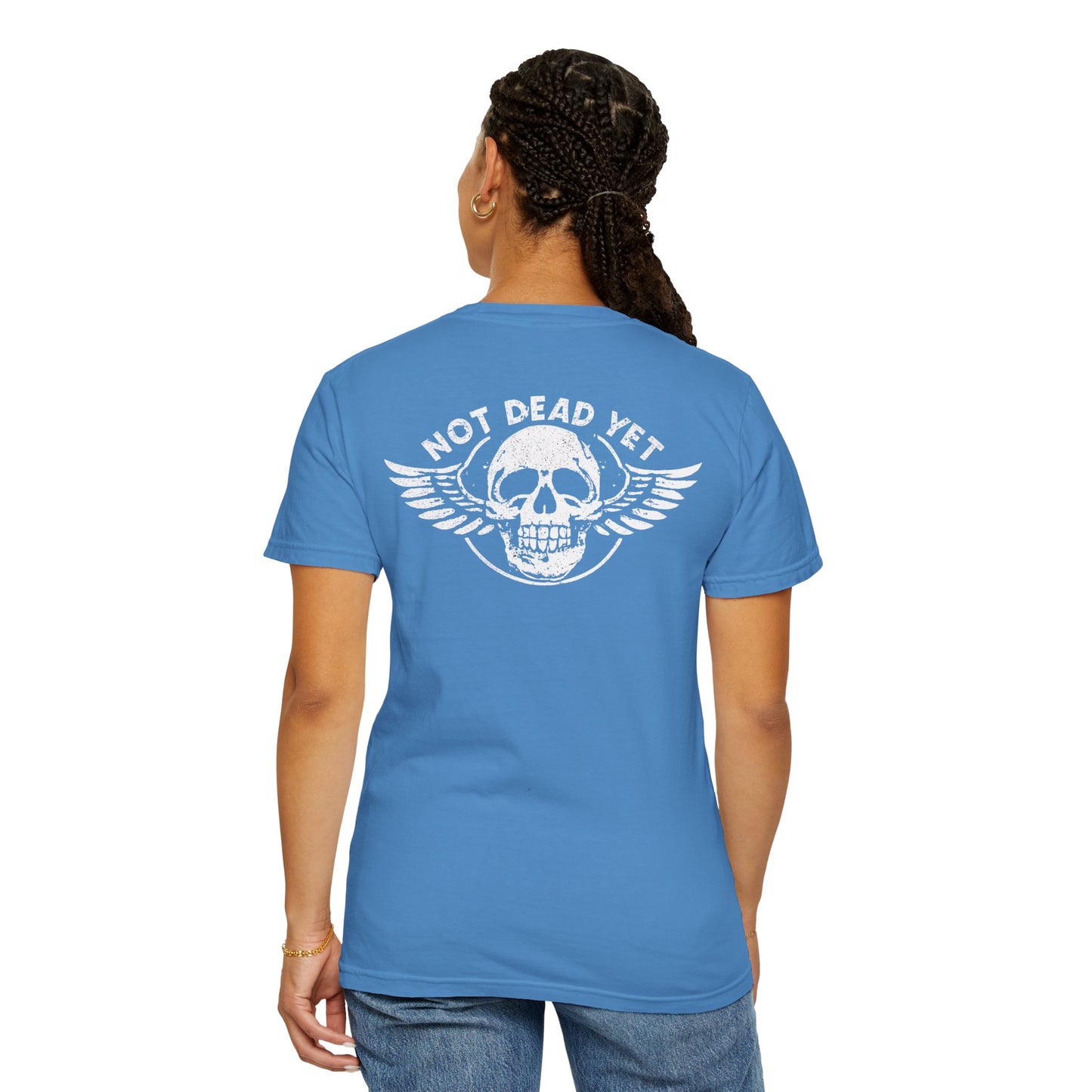 "Not Dead Yet - Winged Skull", Unisex T-shirt