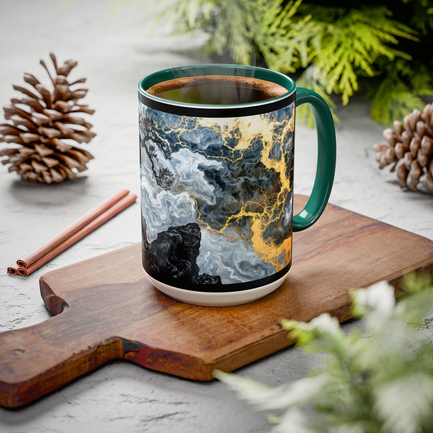 "An Crann Naomh (Gaelic) - The Sacred Tree (English)", Colorful Mugs (11oz & 15oz)