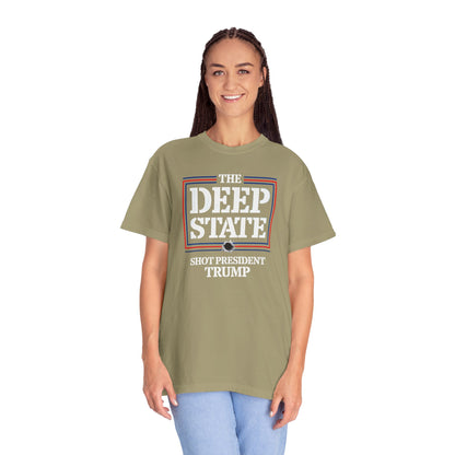 "The Deep State Shot President Trump" #01, Unisex T-shirt