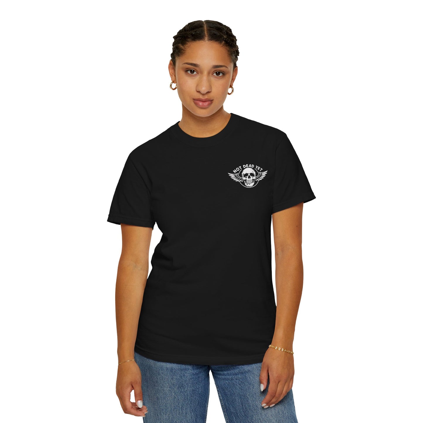 "Not Dead Yet - Winged Skull", Unisex T-shirt
