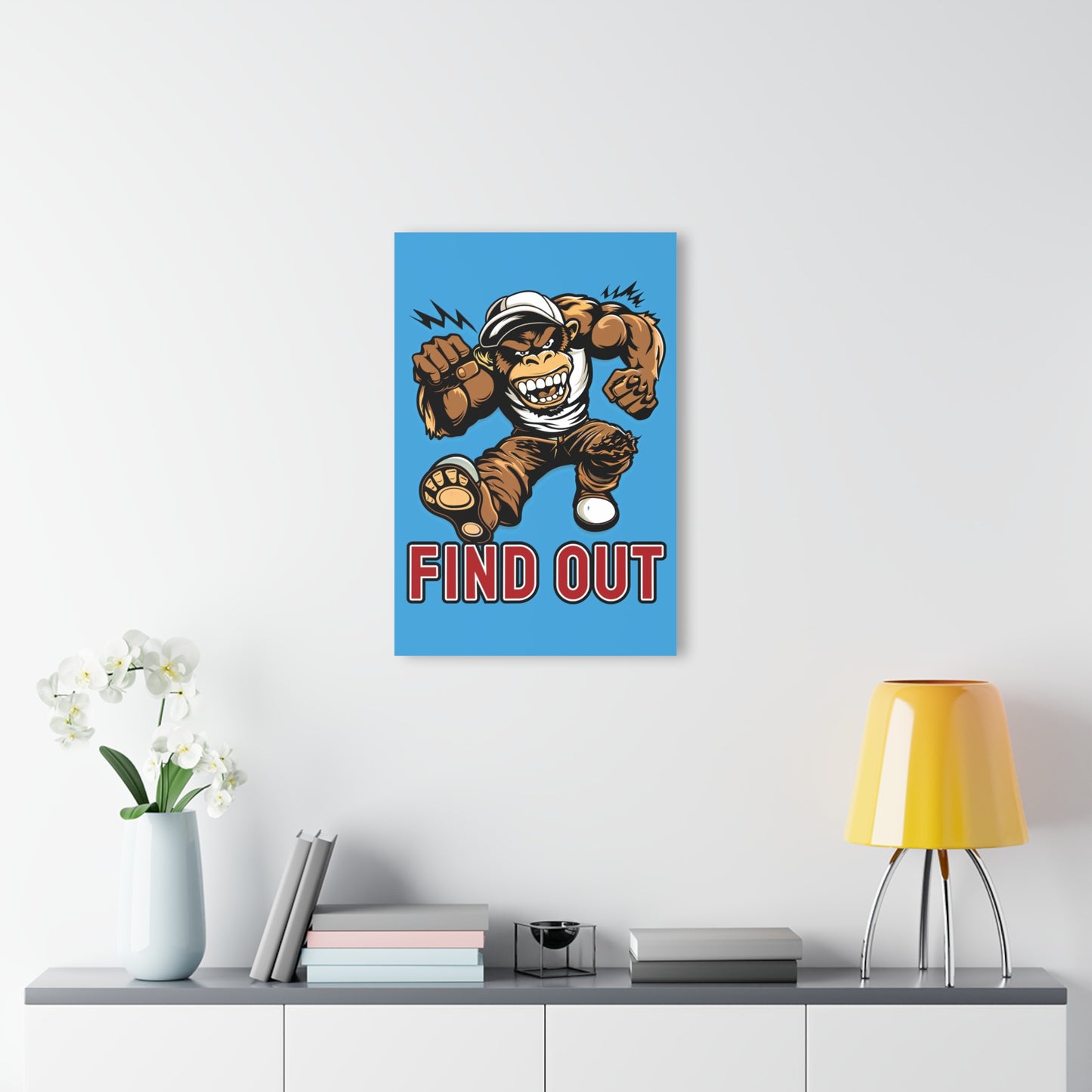 "Find Out", Acrylic Wall Prints (French Cleat Hanging) (Swimmer Blue)