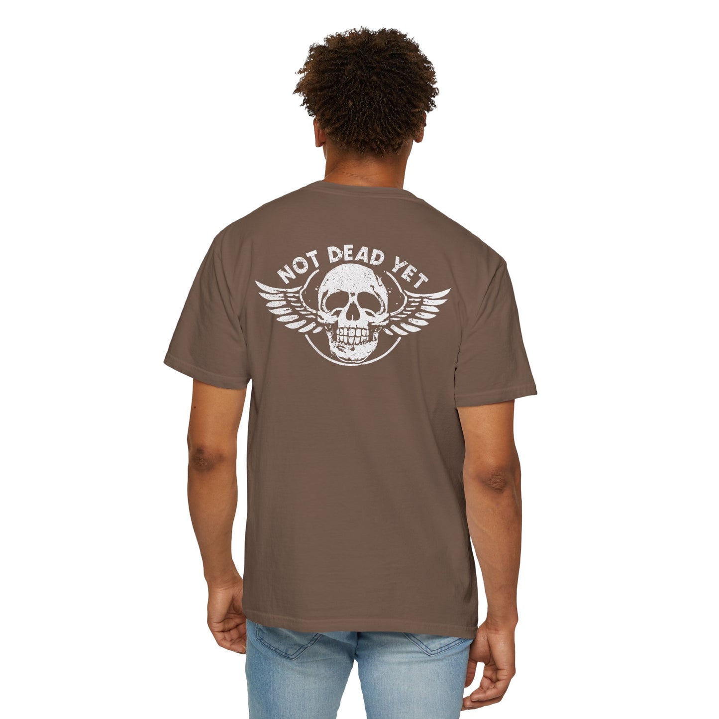 "Not Dead Yet - Winged Skull", Unisex T-shirt