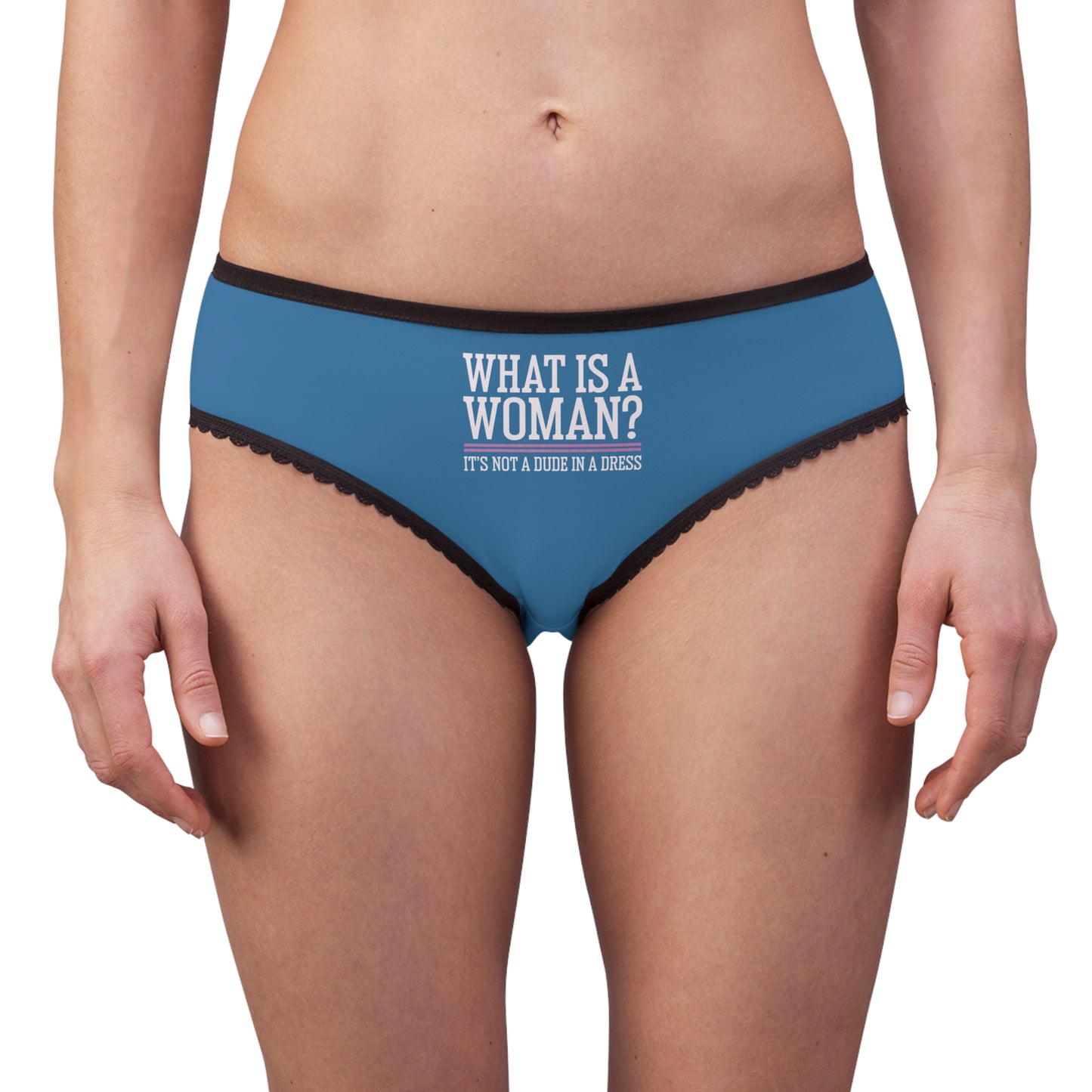 "What is a Woman" #02, Women's Briefs (Lapis Vale Blue)