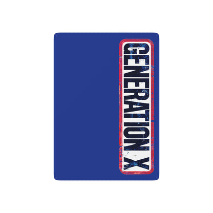 "Generation X", Retro Playing Cards (Patriot Blue)