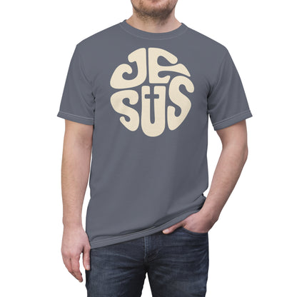 "Retro Jesus", Unisex T-shirt (Hong Kong Skyline)