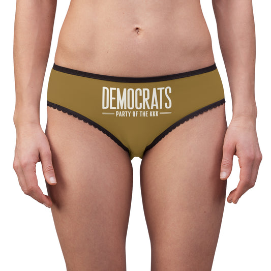 "Democrats - Party of the KKK", Women's Briefs (Sigil Core Gold)