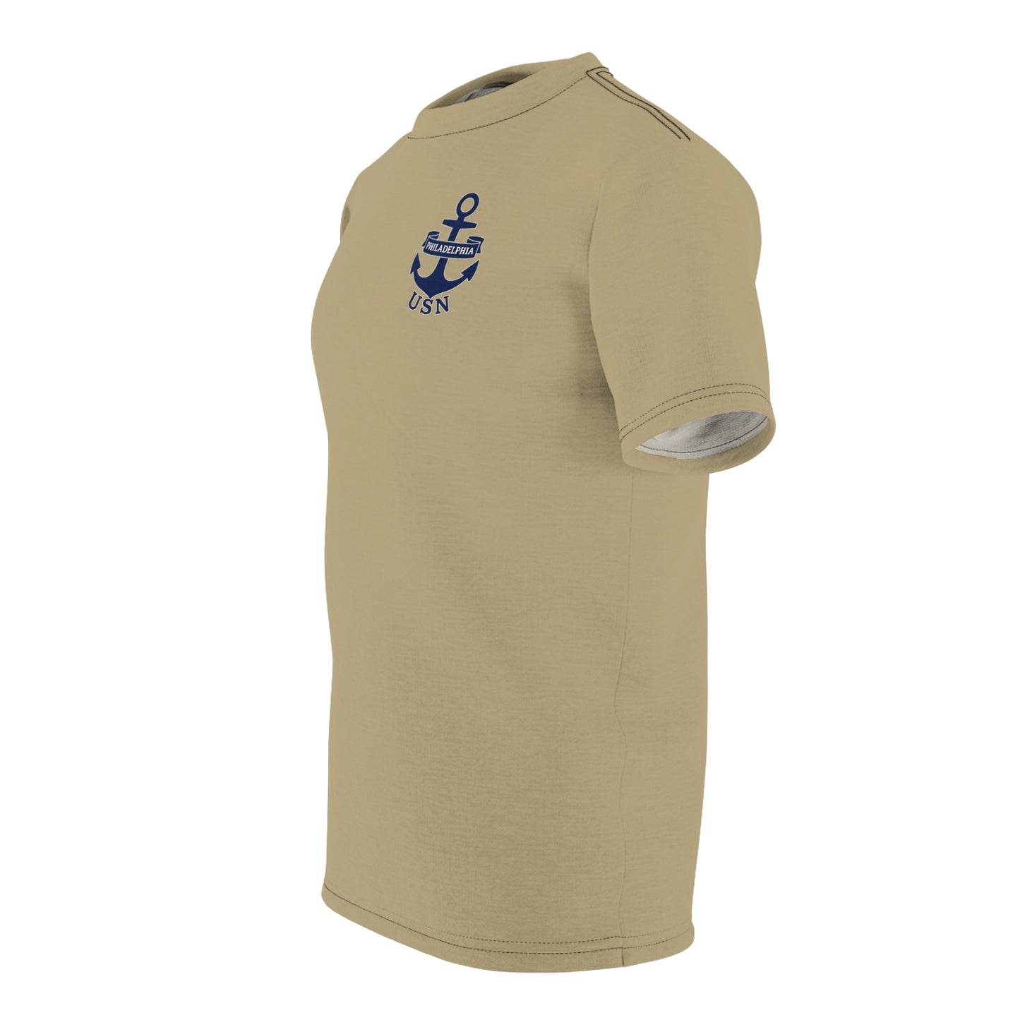 "USN Anchor", Unisex T-shirt (Service Khaki)