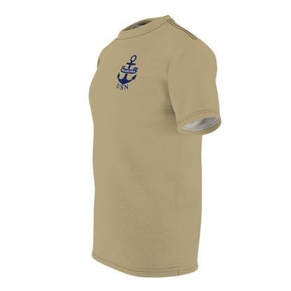 "USN Anchor", Unisex T-shirt (Service Khaki)