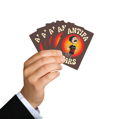 "Antifa Tears" #01, Political Playing Cards (Zanzibar Brown)