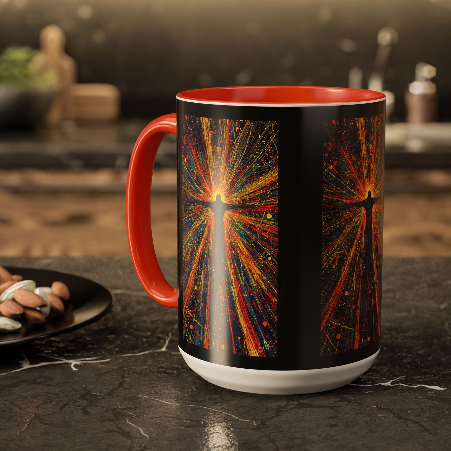 "Born Again in His Radiance - Isaiah 60:1", Colorful Mugs (11oz & 15oz)
