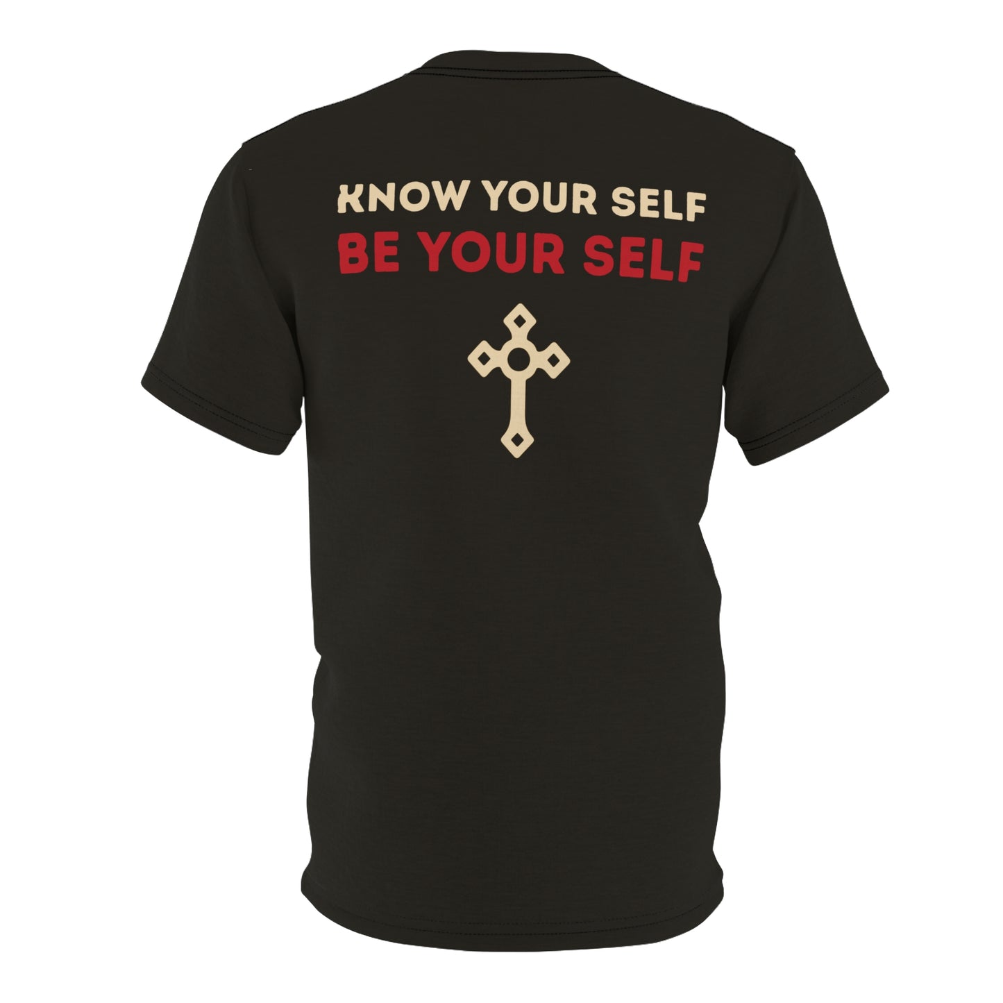 "Know Your Self", Unisex T-shirt (Pitch Grey)