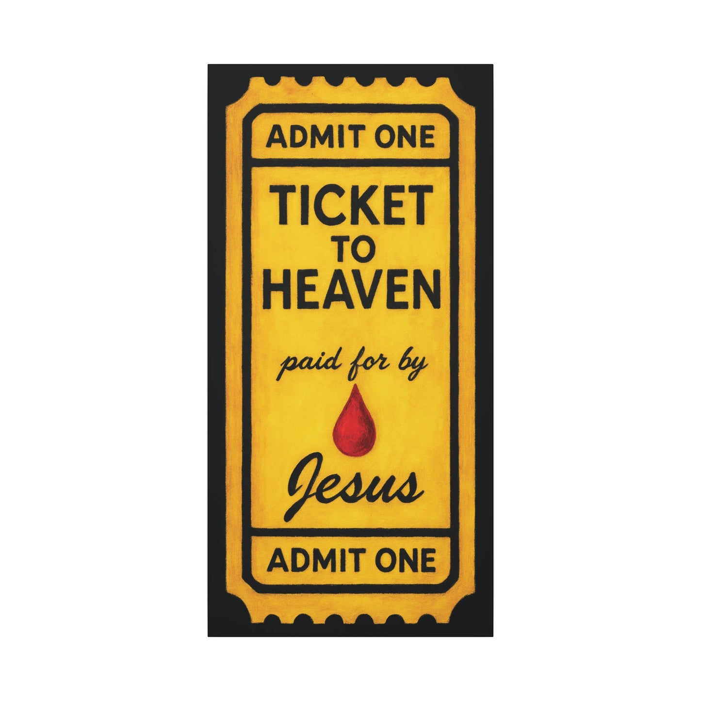 "The Golden Ticket", Matte Canvas Fine Art Print