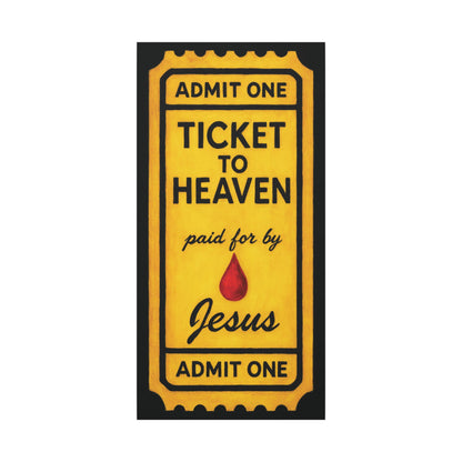 "The Golden Ticket", Matte Canvas Fine Art Print