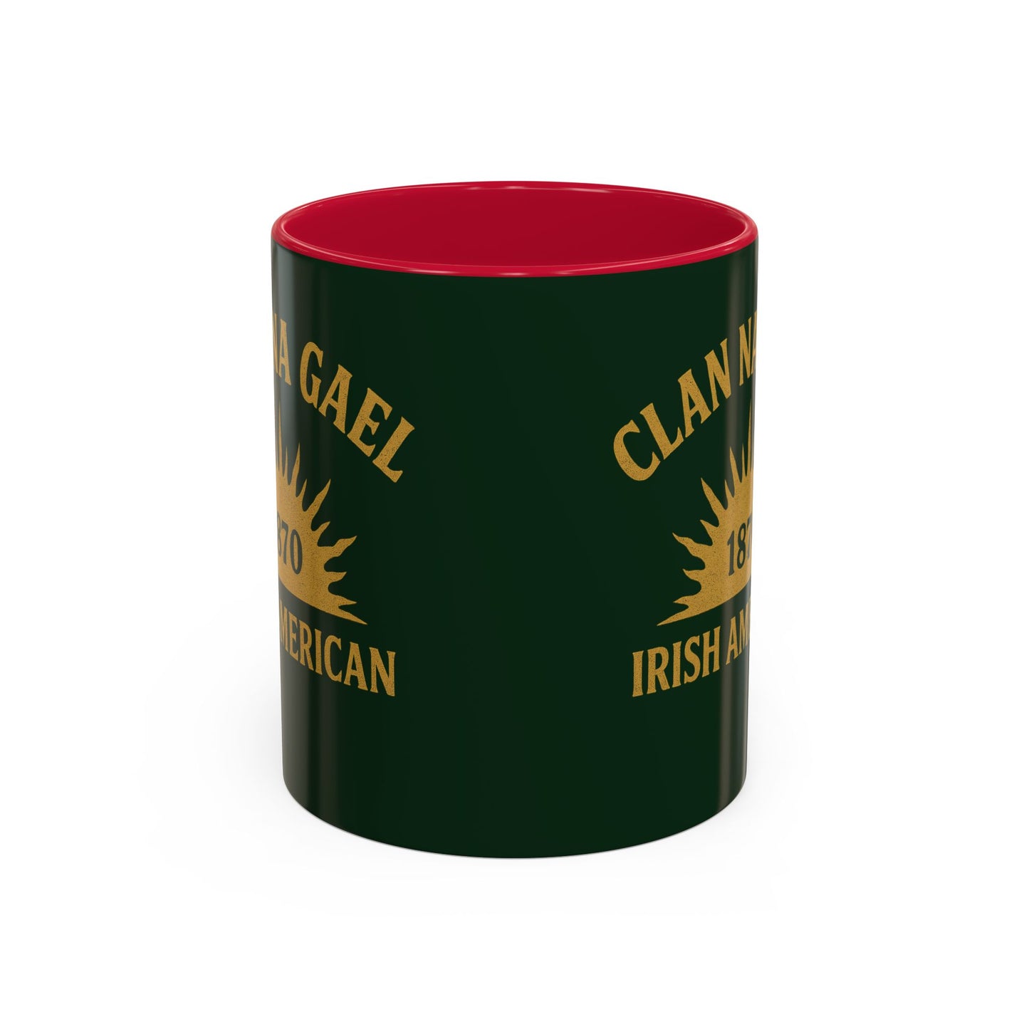 "Clan na Gael - Irish American", Colorful Mugs (11oz, 15oz) (Fenian Green)