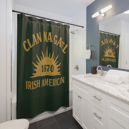 "Clan na Gael - Irish American", Shower Curtains (Fenian Green)