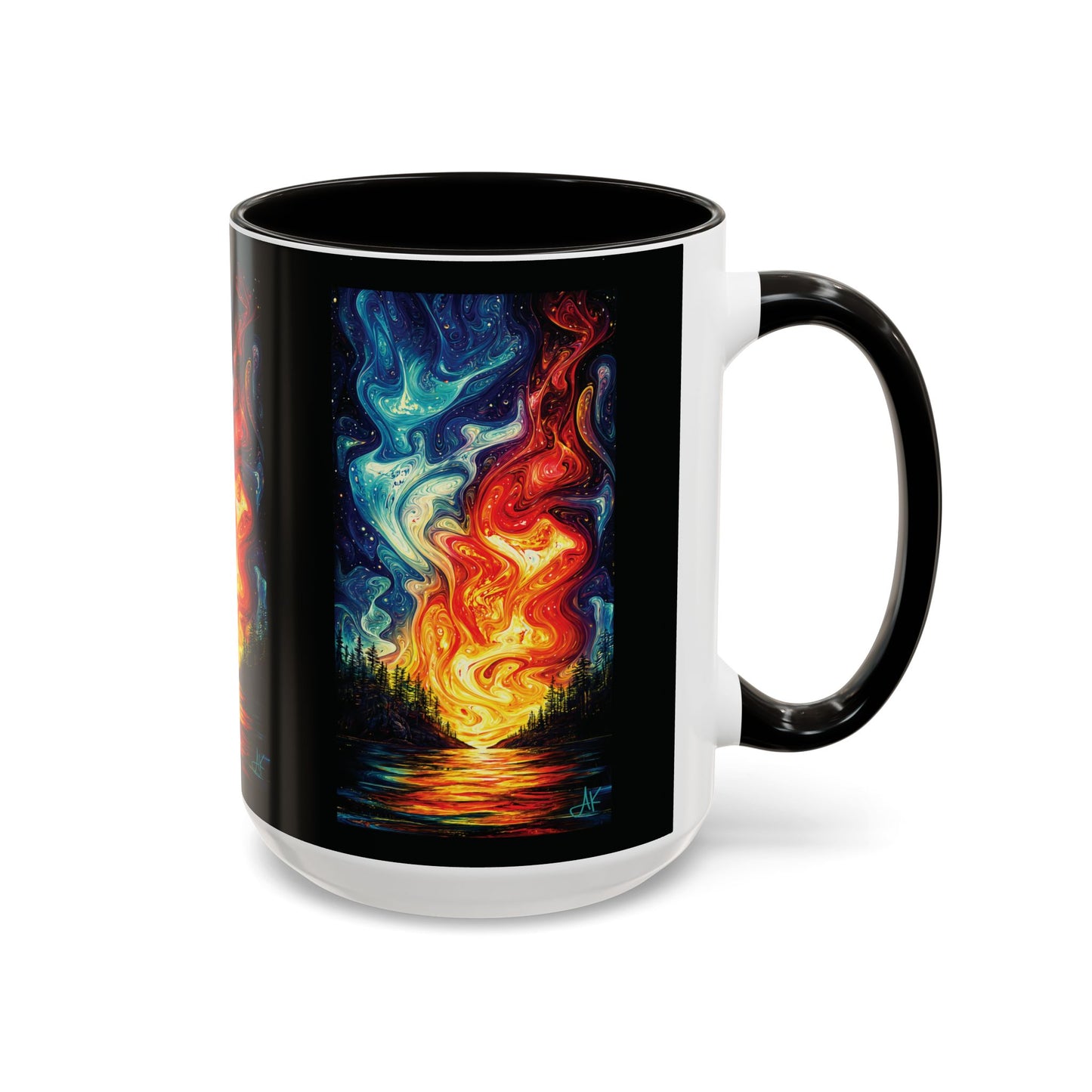 "Naomh Solus (Gaelic) - Sacred Light (English)", Colorful Mugs (11oz, 15oz)