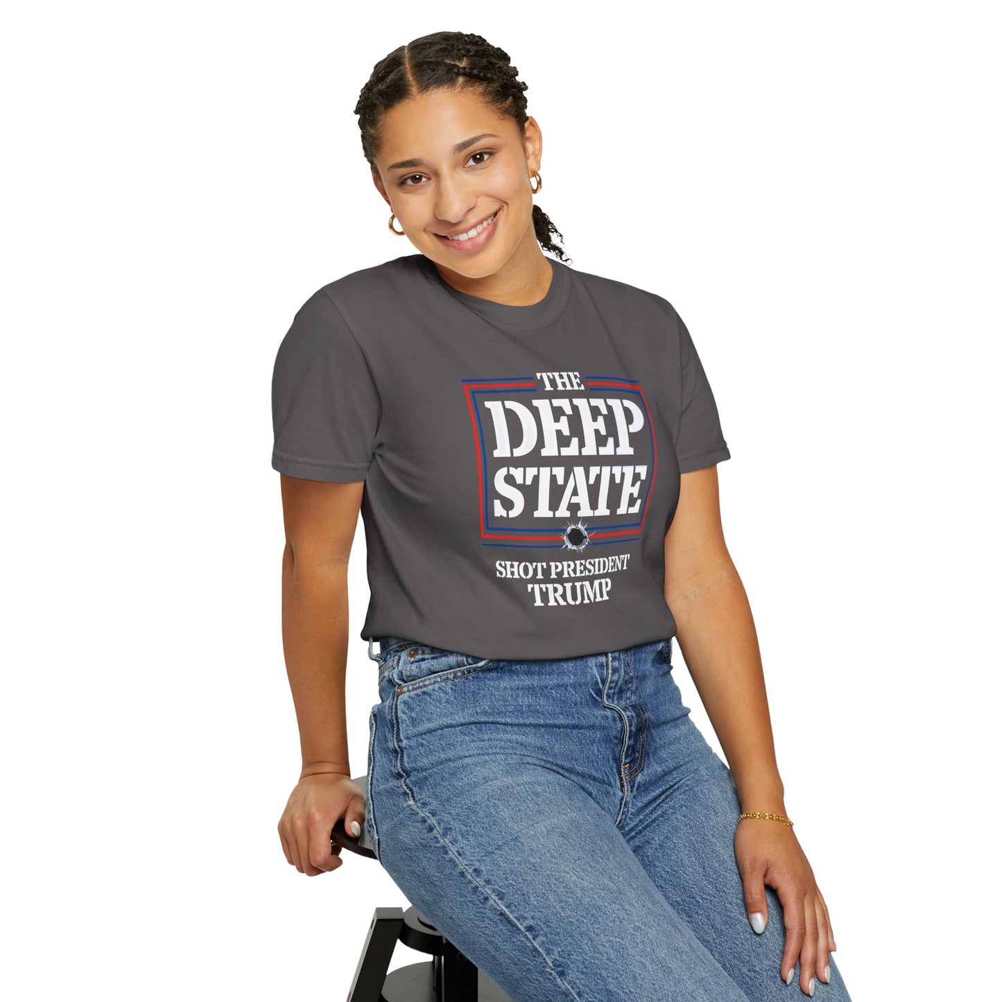 "The Deep State Shot President Trump" #01, Unisex T-shirt