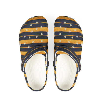 "Golden Ensign", Foam Rubber Clogs