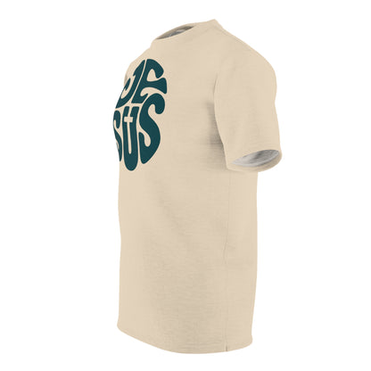 "Retro Jesus", Unisex T-shirt (Antique Parchment)