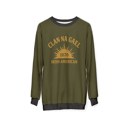 "Clan na Gael - Irish American", Unisex Sweatshirt (Fianna Green)