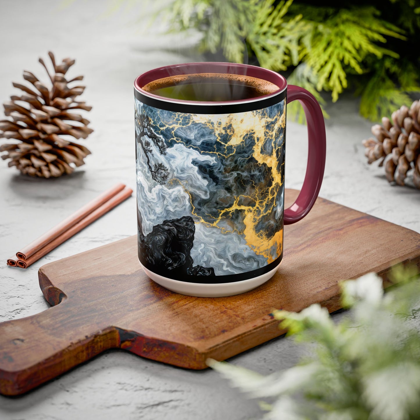 "An Crann Naomh (Gaelic) - The Sacred Tree (English)", Colorful Mugs (11oz & 15oz)