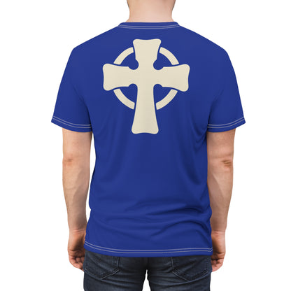 "Retro Jesus", Unisex T-shirt (Klein Blue)