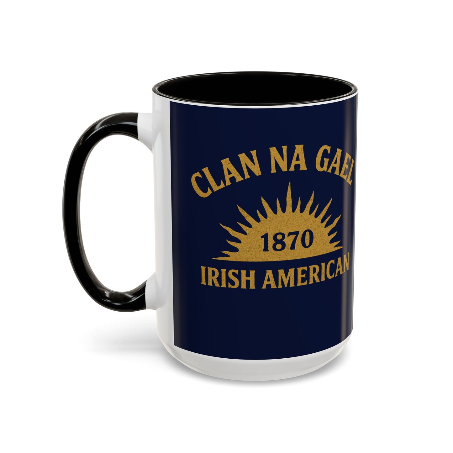 "Clan na Gael - Irish American", Colorful Mugs (11oz, 15oz) (Mariana Blue)