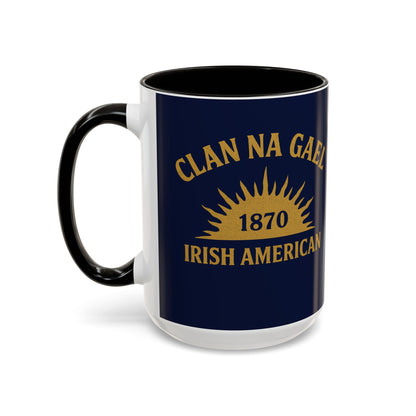 "Clan na Gael - Irish American", Colorful Mugs (11oz, 15oz) (Mariana Blue)
