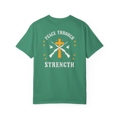 "Peace Through Strength" #01, Unisex T-shirt