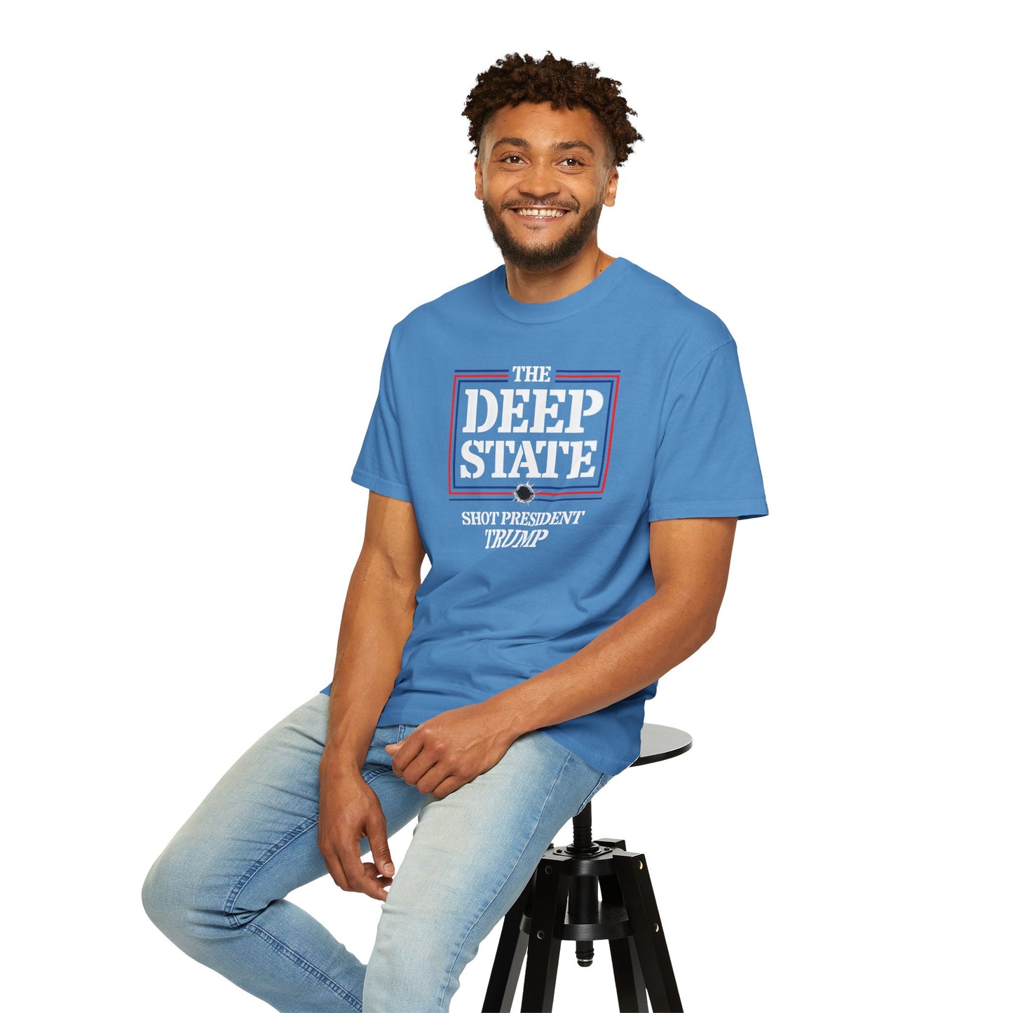"The Deep State Shot President Trump" #01, Unisex T-shirt