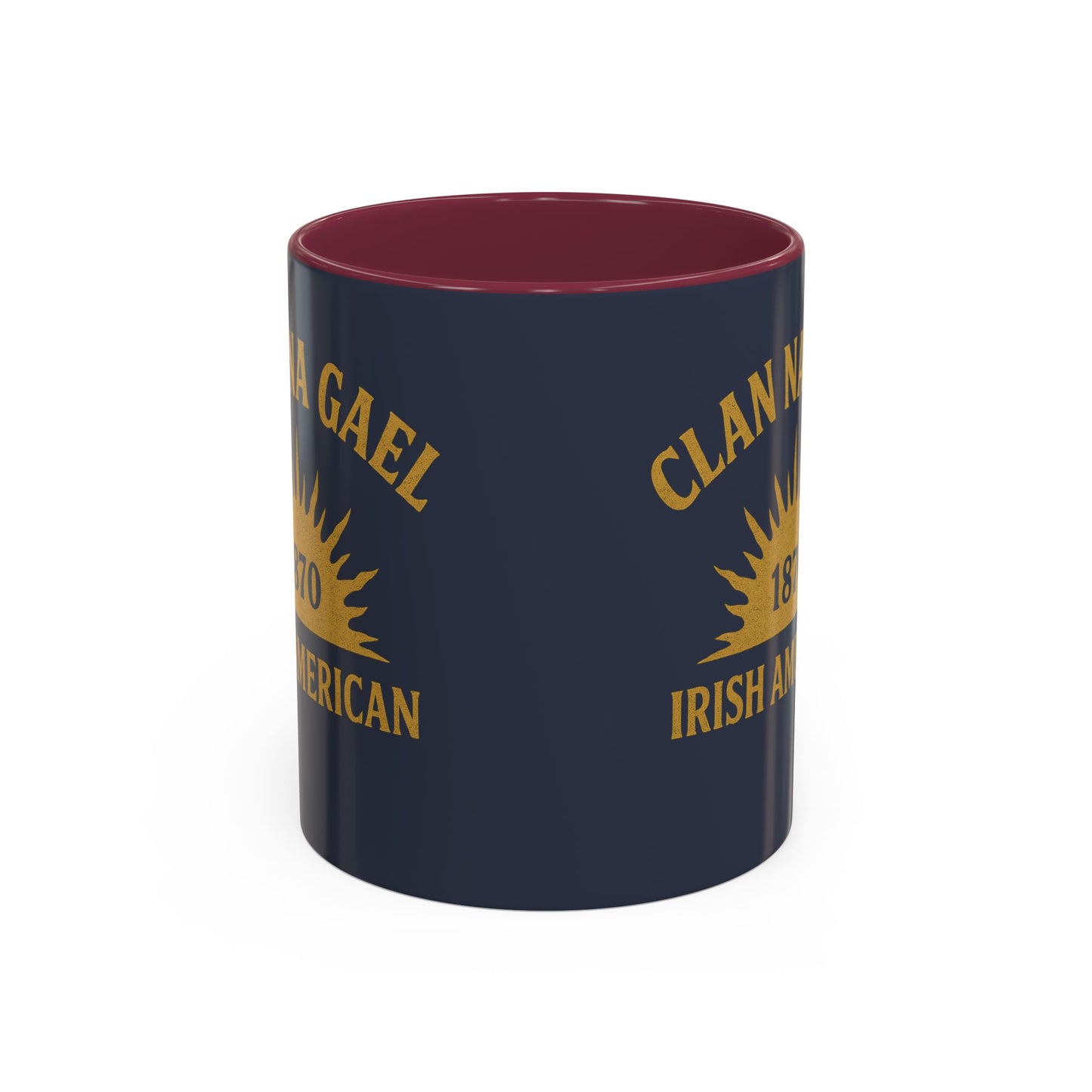 "Clan na Gael - Irish American", Colorful Mugs (11oz, 15oz) (Blue Burka Grey)