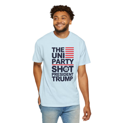 "The Uniparty Shot President Trump" #01, Unisex T-shirt