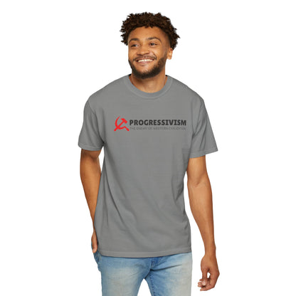 "Progressivism - Enemy of Western Civilization", Unisex T-shirt (Light Colors)