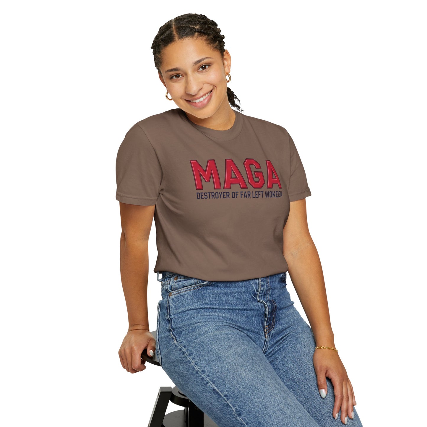 "MAGA - Destroyer of Far Left Wokeism", Unisex T-shirt