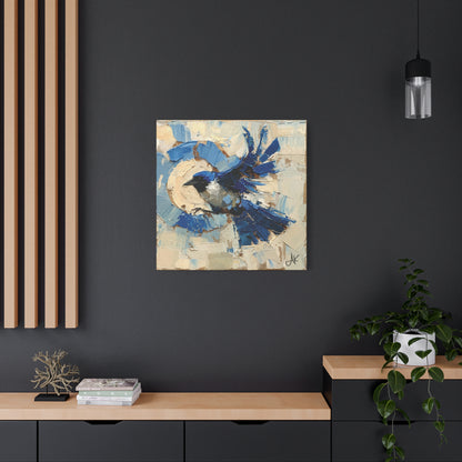 "Liberty Blue Bird", Fine Art Matte Canvas, Stretched, 1.25"