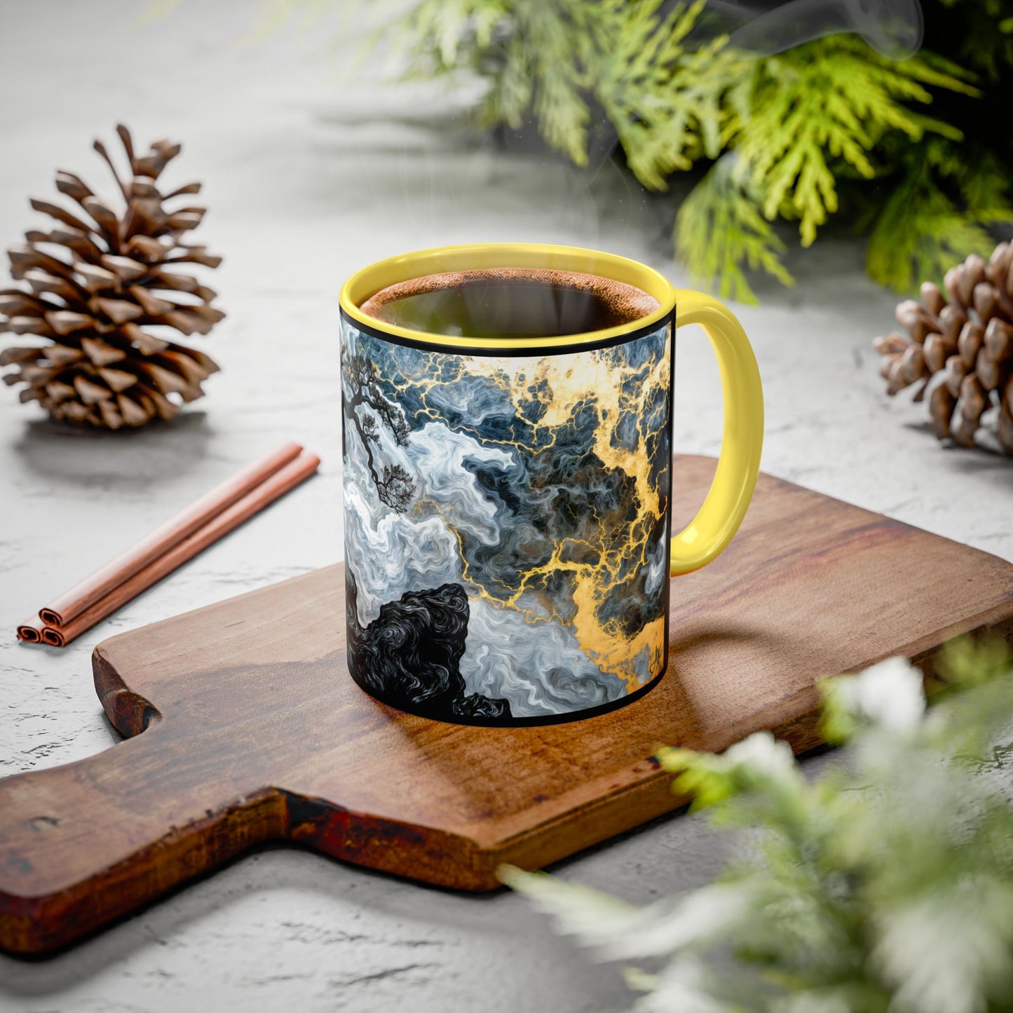 "An Crann Naomh (Gaelic) - The Sacred Tree (English)", Colorful Mugs (11oz & 15oz)