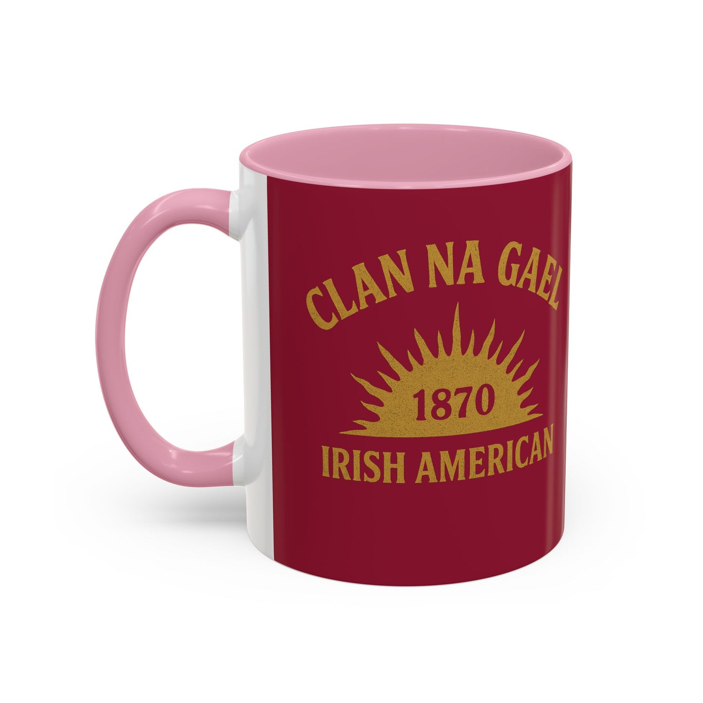 "Clan na Gael - Irish American", Colorful Mugs (11oz, 15oz) (Fénechas Red)
